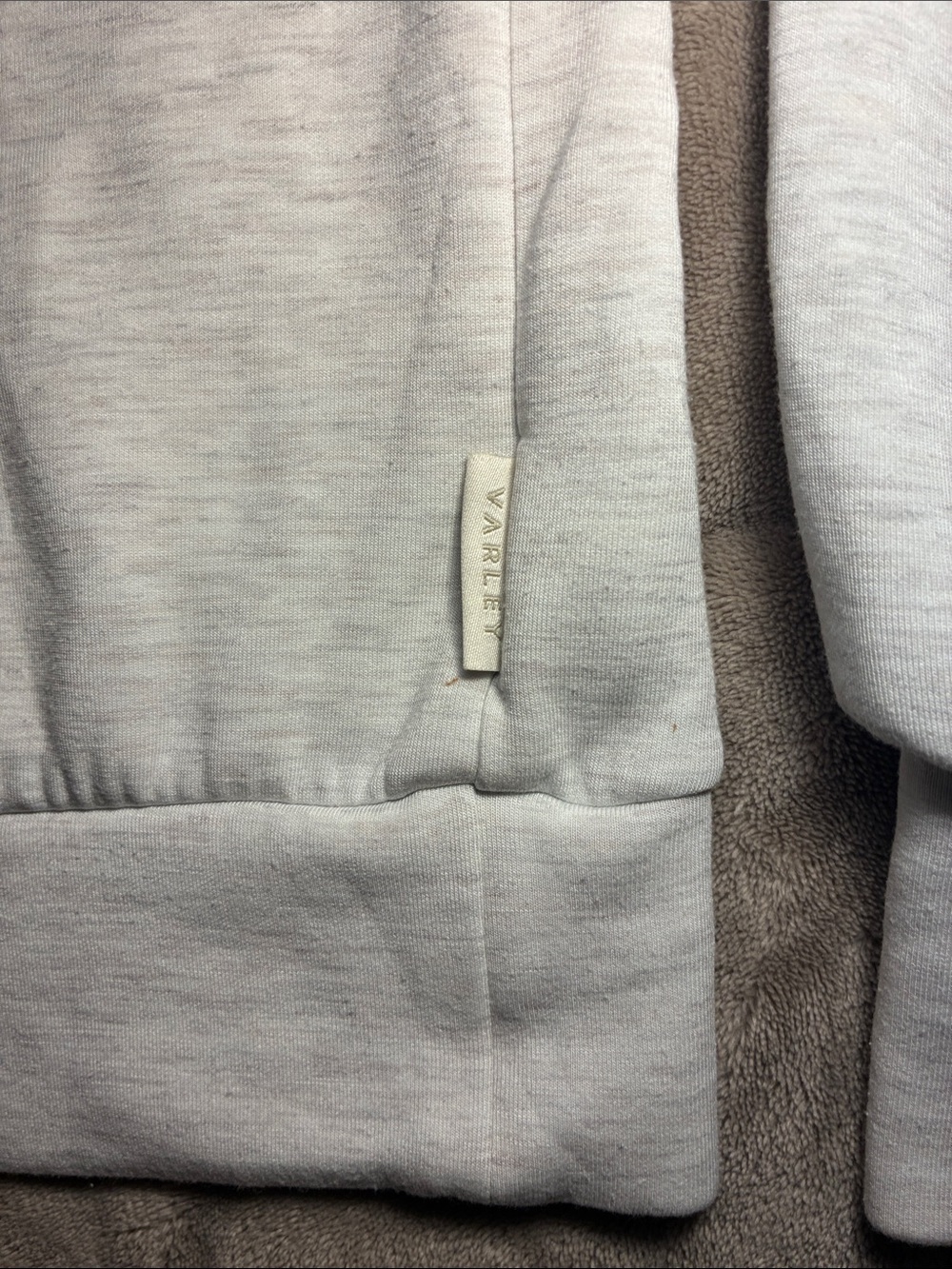 Varley Davidson Sweat Heather Gray Quarter-Zip Pullover Sweatshirt Women’s Sz S - Picture 3 of 11